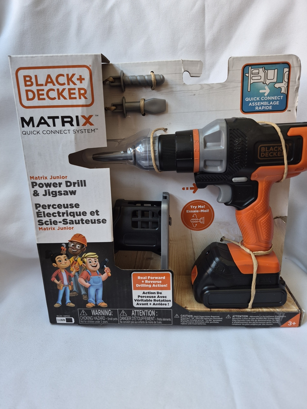 Black & Decker Orange and Black Matrix Junior Power Drill & Jigsaw Toy
